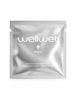 Пробник фізіологічного лубриканту на водній основі з пребіотиками wellwet